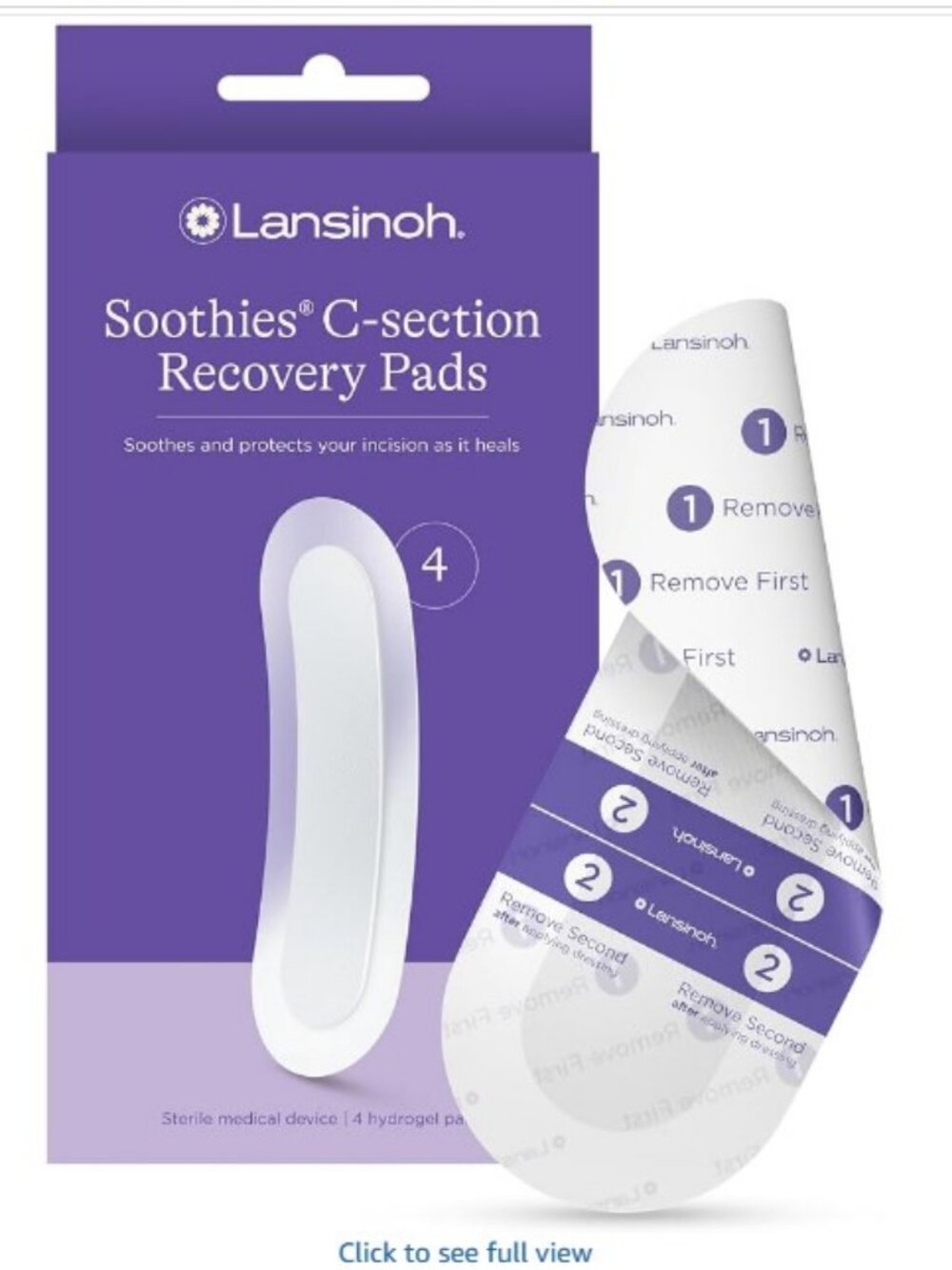 Lansinoh C Section Recovery Must Haves Pads, Postpartum Essentials for Scar Care